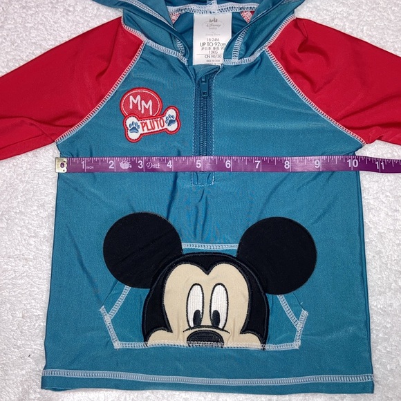 Disney Baby Mickey Mouse Rash Guard and swim trunks bathing suit 18/24m - Picture 7 of 10